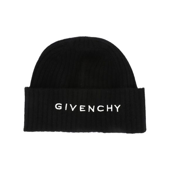 Givenchy Ribbed Embroidered Logo Beanie Unisex-Adult - Picture 1 of 2